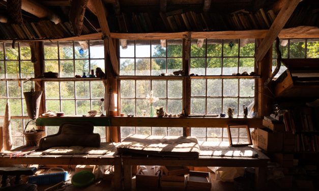 neo-primitive living in a mountain hollow